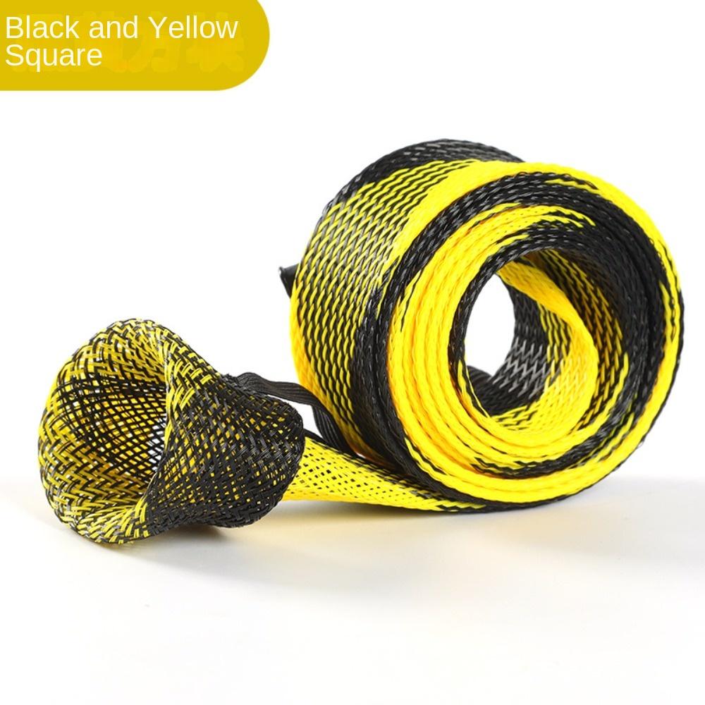 Colorful Fishing Rod Protector Braided Mesh Spinning Rod Sleeve Men