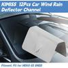 Wind Deflector Clips,12Pcs Car Wind Rain Deflector Channel Stainless Steel Fixing Retaining Clips Fit for G3