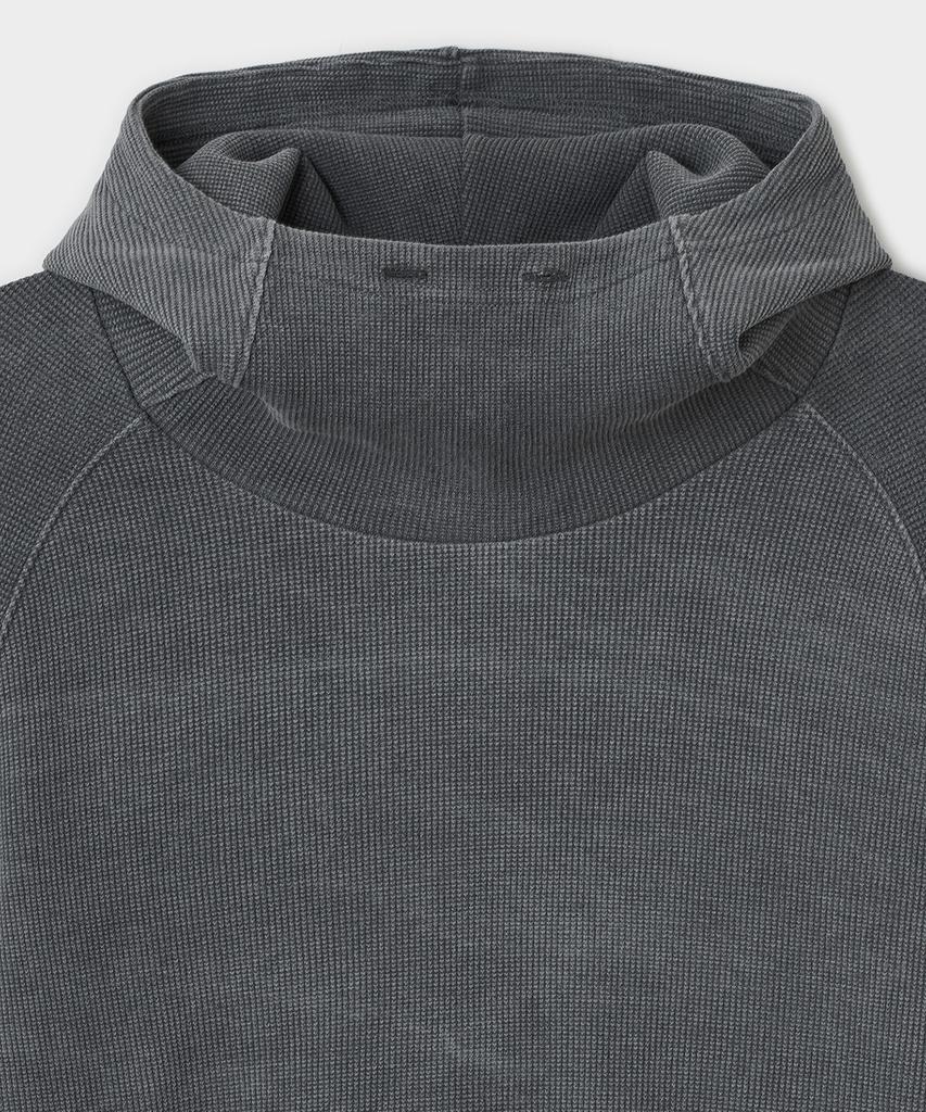 Bellie Hooded Long Sleeve T-Shirt - Gray
