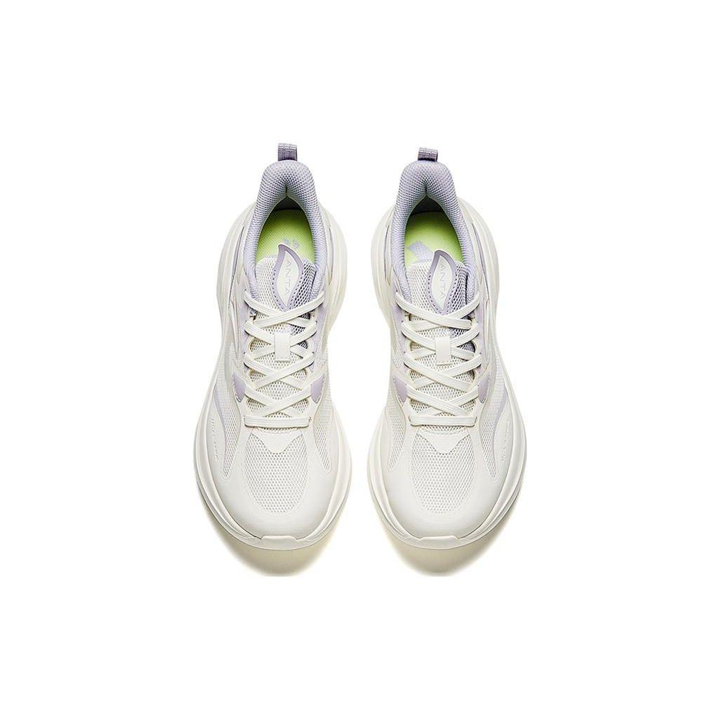 Anta AT957 Retro Cushioning Breathable Casual Dad Shoes Women White Pink 922315520-6