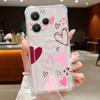 Card Pocket Bag Clear Phone Case For Xiaomi 14T 13T Xiaomi 14T 13T Pro Colorful Love Heart Print Shockproof Soft Silicone Cover