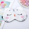 Siawadeky Light-Blocking Eye Masks for Sleeping, Set of 5, Cute Cat Print Eye Covers for Restful Sleep, No Pressure, Comfortable Sleep, and Naps with