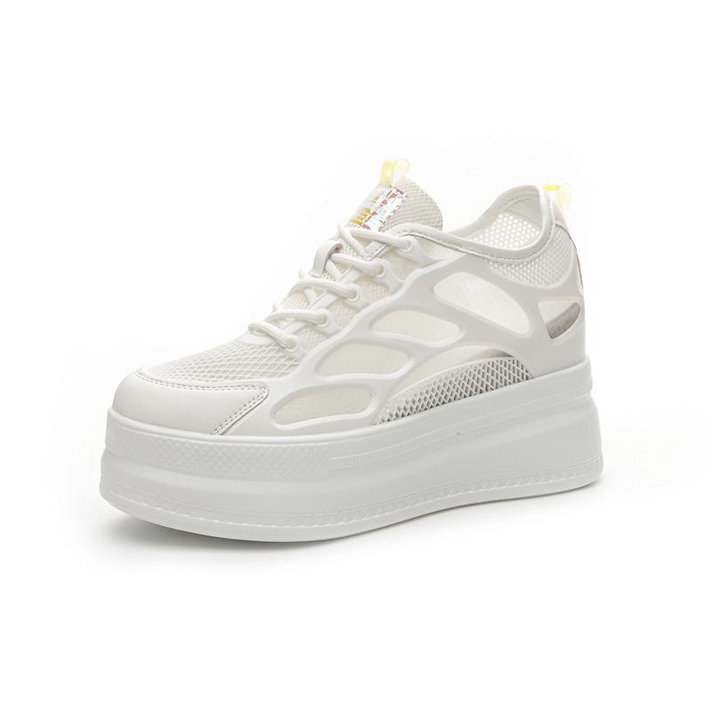 Women's shoes new muffin thick-soled mesh sports and leisure shoes breathable tide white shoes sandals