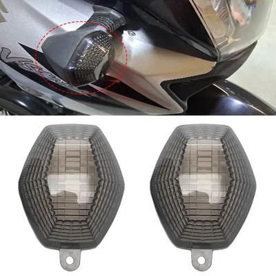 2PCS Motorcycle Turn Signal Housing Turn Light Cover Turn Signal Indicator Light Lens Fit For Suzuki DL650 DL1000 V-Strom Clear