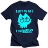 Brand Men T-shirt Funny Cat Print Men Tshirts Casual O-neck Men Shirts Streetwear Luminous Men Oversized T-shirt Male Tees Tops