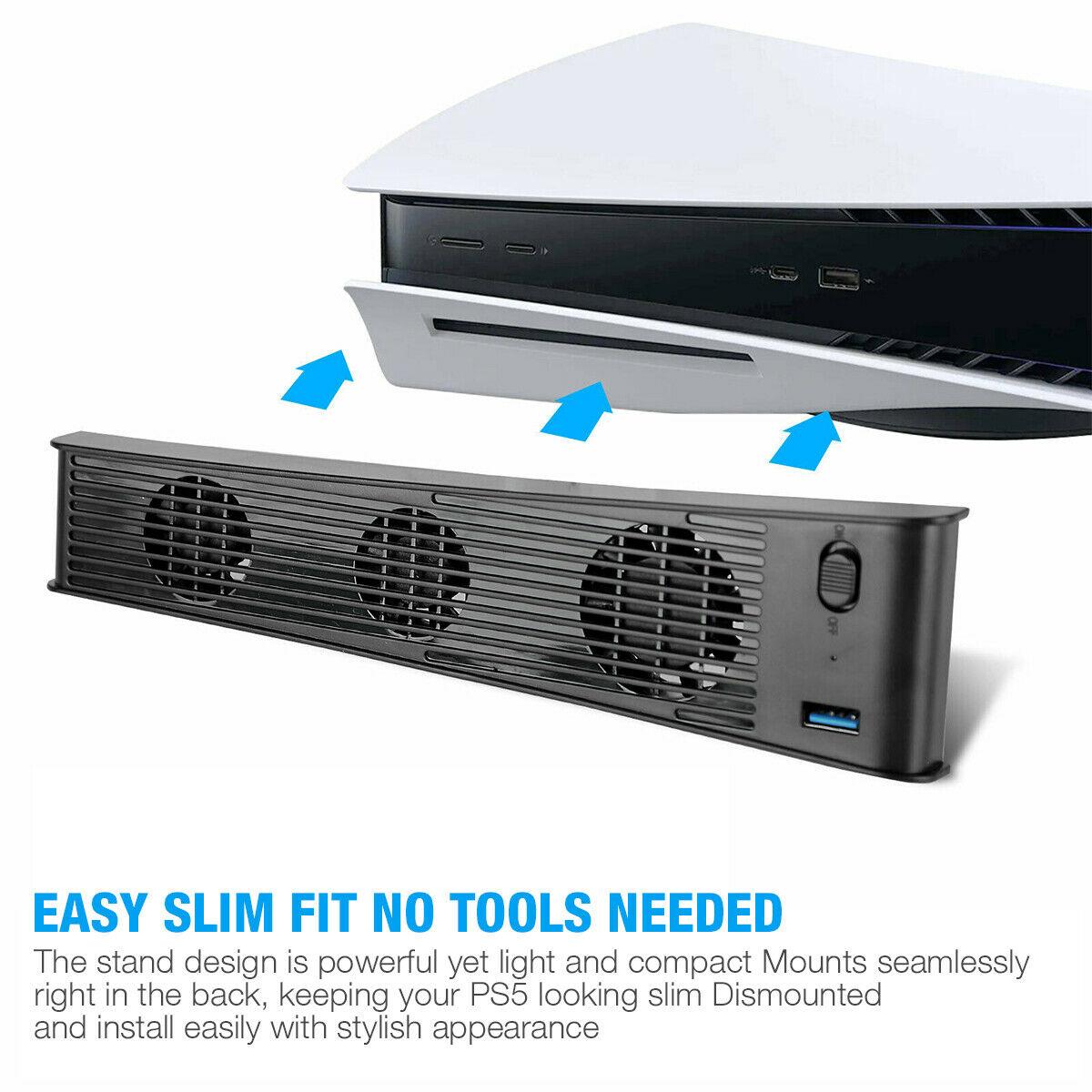 

Для PS5 консоль хост вентилятор охлаждения кулер игры внешние аксессуары светодиодный свет 1pc