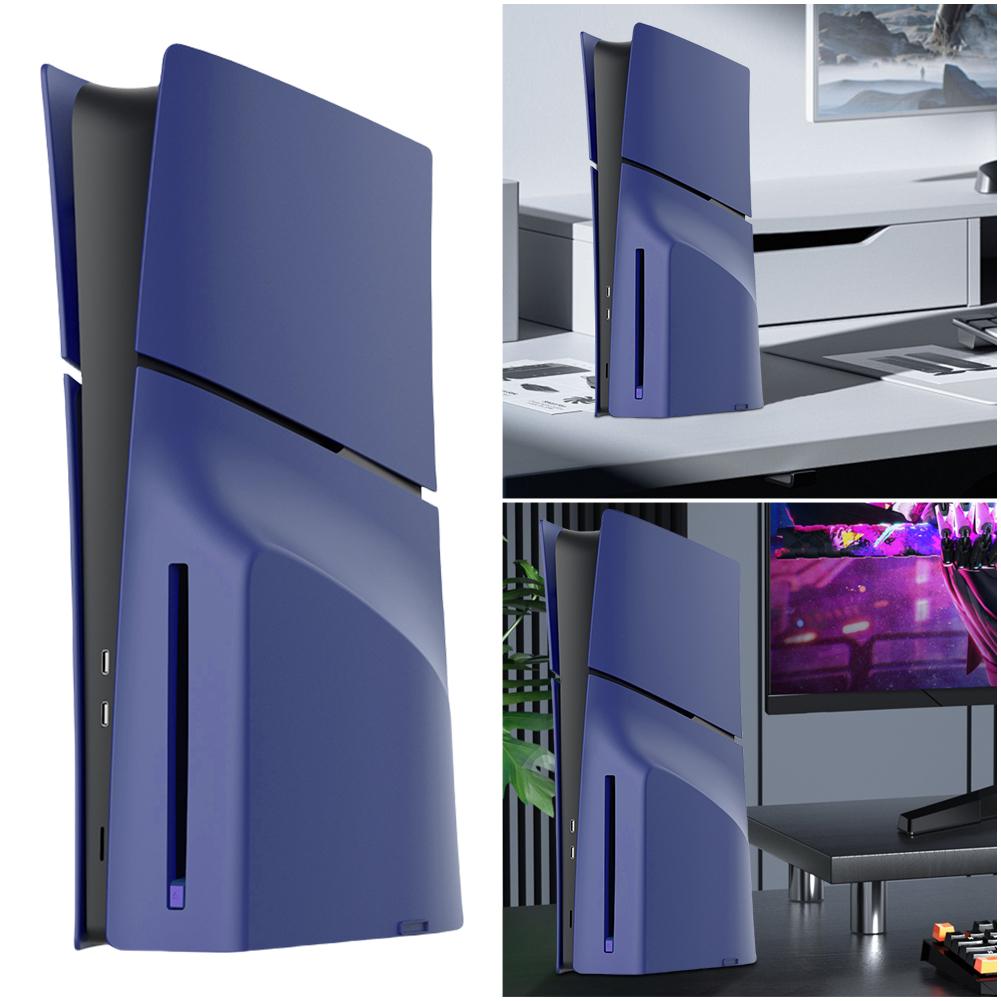 ABS Hard Case Replacement Faceplate Anti-Scratch Face Plate Console Cover Dustproof Shockproof for PS5 Slim Disc Edition Console