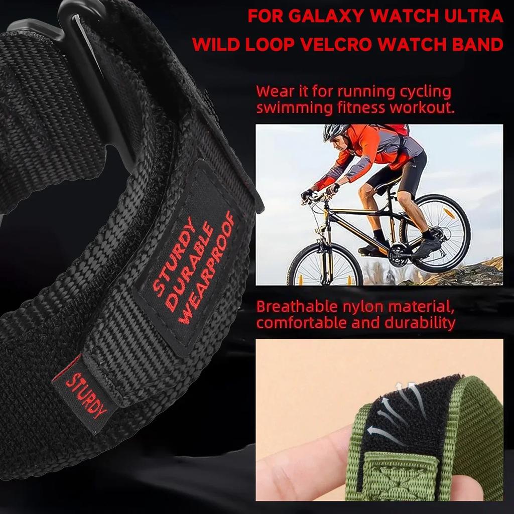 Nylon Loop Strap for Samsung Galaxy Watch 7 Ultra Band 47mm Sport Wristband for Galaxy Watch7 Ultra 47mm Watchband Bracelet