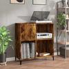 VidaXL Record Cabinet, Side Cabinet with Storage, Furniture for Turntable, Living Room Buffet, Industrial 832002