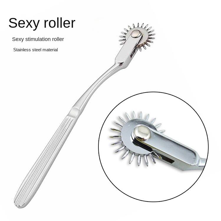 Stainless Steel Pinwheel Needles Wheel Roller Submissive Fetish Sex Adult Sex Toys Nipple Clitoris BDSM