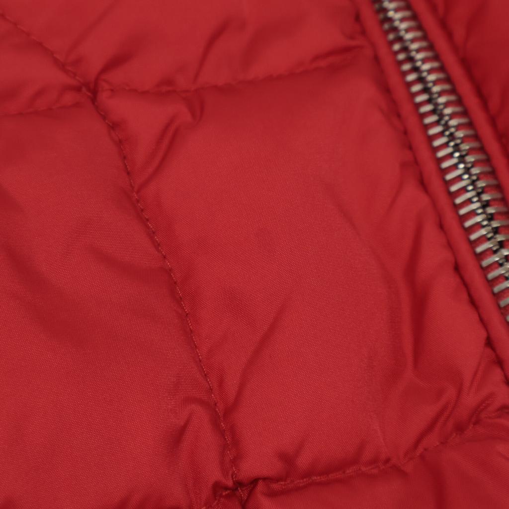 Moncler 2019 Red Wool X Nylon MAGLIONE TRICOT CARDIGAN Down Jacket Jacket M RedUsed