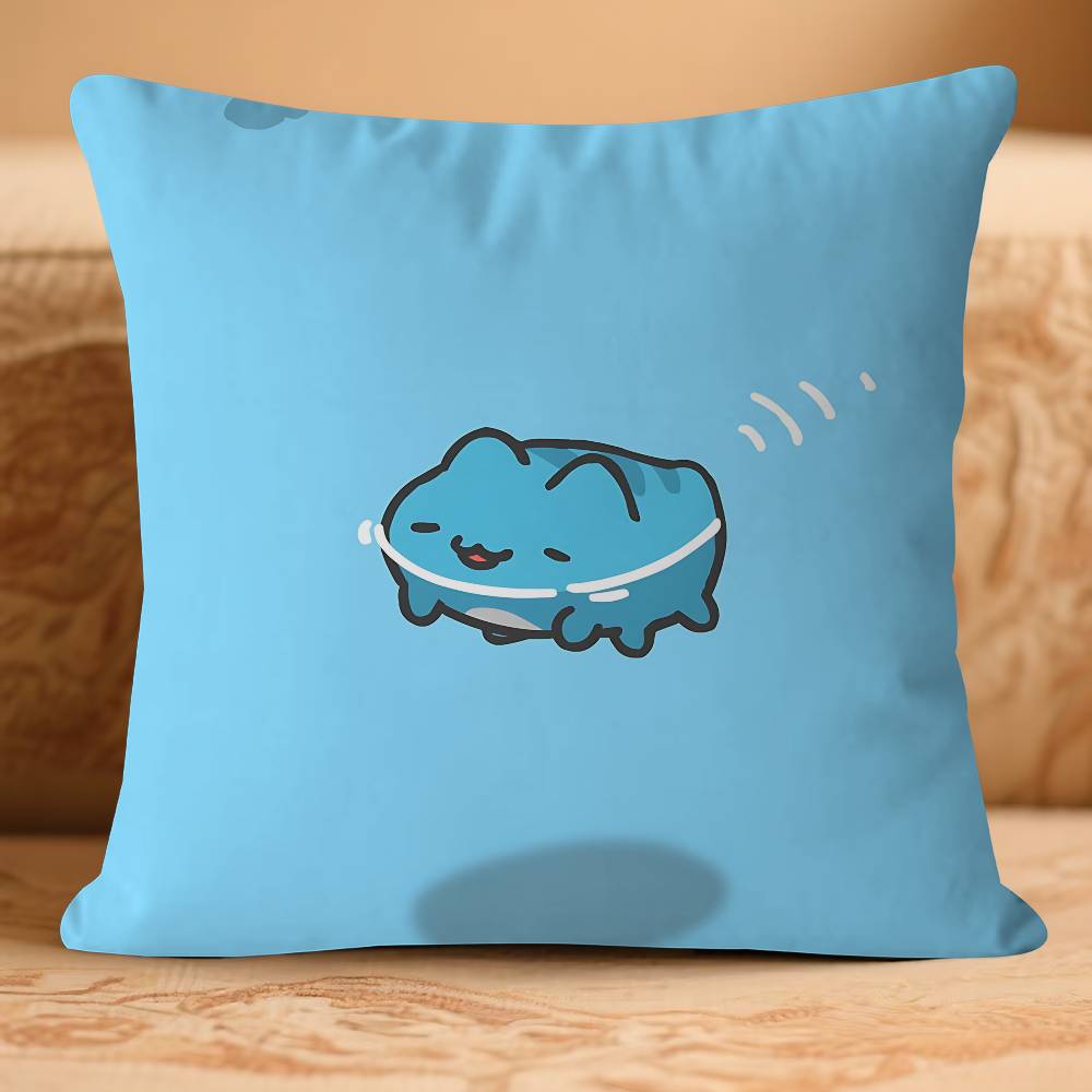 B-Bugcat-CARTOON Capoo Pillow Case Removable Washable Cushion Cover – All-Season Soft Linen