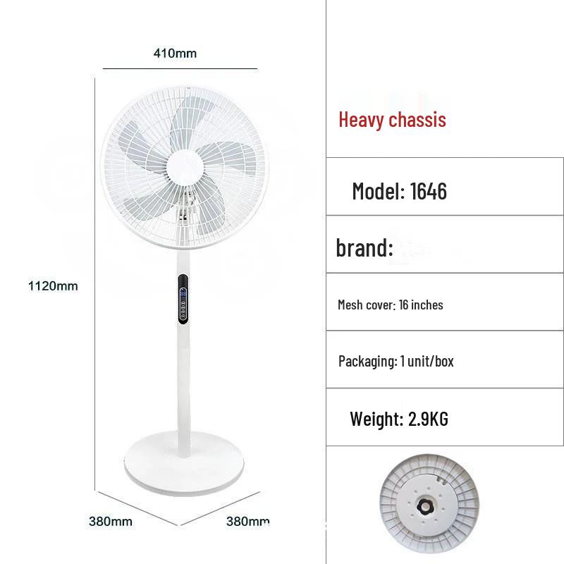 Ventilatore da Pavimento Oscillante Silenzioso XLANKE - Ventilatore Elettrico Domestico Controllato a Distanza