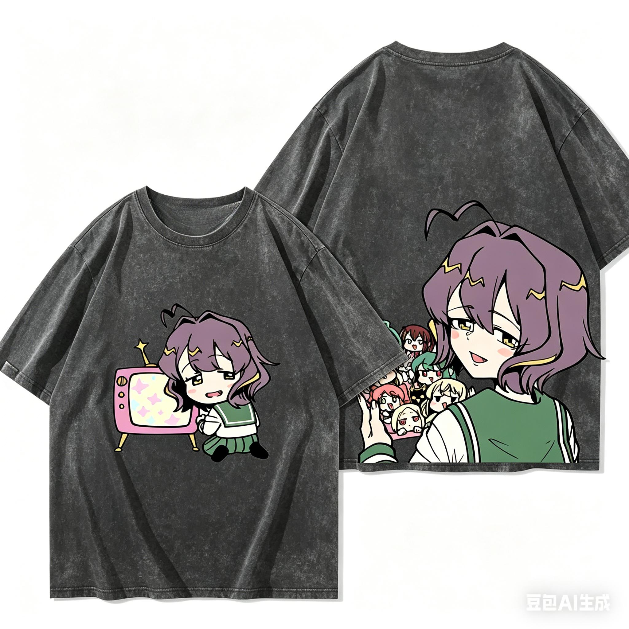 

Gushing over Magical Girls Anime Lover Washed Tshirt Year round clothing personality Clothes Plus Size Unisex Streetwear gift S