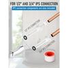 Tub Spout Adapter Kit 7 In 1 with Assembly Tool Compatible with Front Threaded Faucets 12 Copper Pipe 12 34 IPS