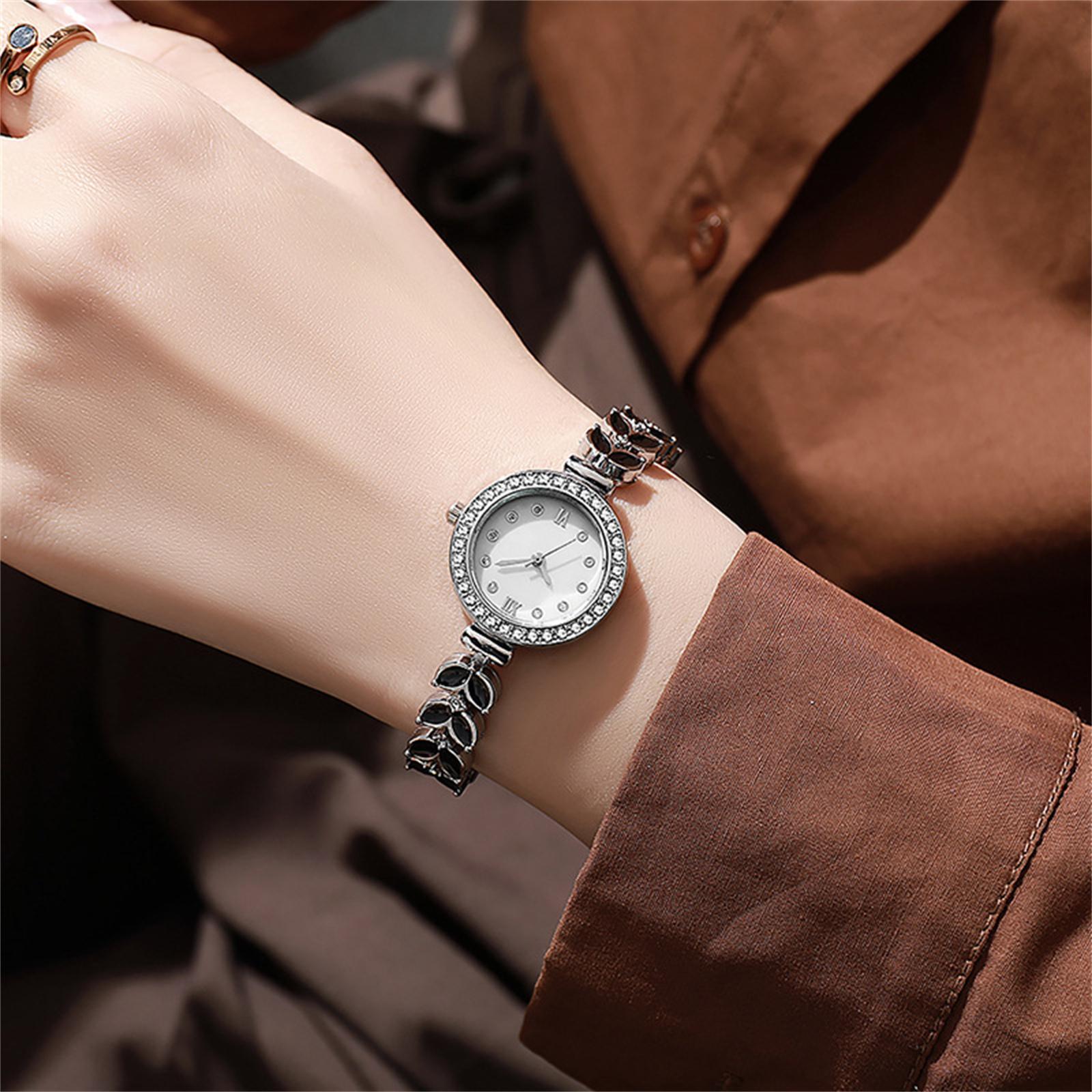 

Женские модные кожаные часы One Size чёрный