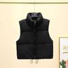 Women's autumn and winter down cotton-padded vest stand-up collar cotton vest thermal vest cotton vest