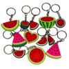 1-12 Pièces Porte-clés Organisateur Porte-clés Porte-clés de Voiture Pendentif Fruit Pastèque Dessin Animé PVC Charms Sac Enfant pour Contrôle des Clés Cadeau Enfant