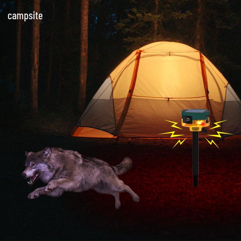 360° Solarlarm med djur- och fågelskrämma för gårdar