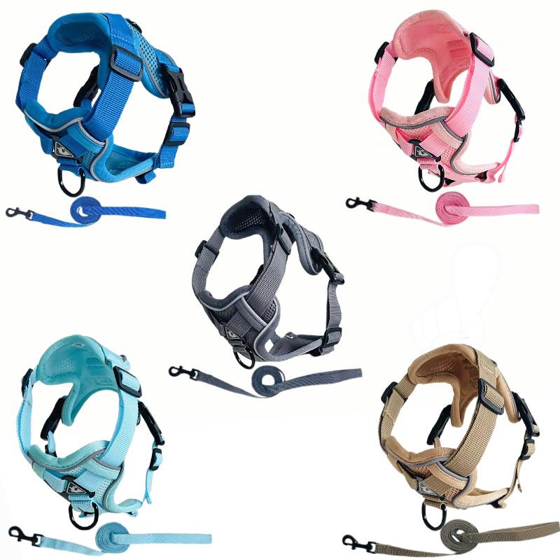 Universal Mesh Pet Harness & Leash for Cats and Small/Medium Dogs