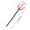 Devil Pitchfork Prop Plastic Devil Halloween Costume Accessories Red Fork Staff Masquerade Cosplay Party Supplies For Adults Kid