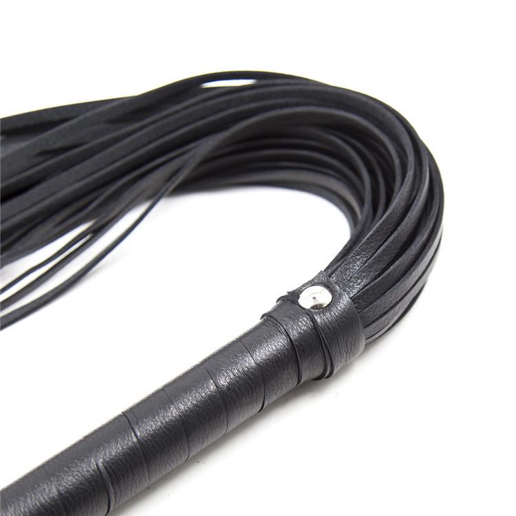 Leather Bondage Whip for Couples - Alternative SM Adult Toy