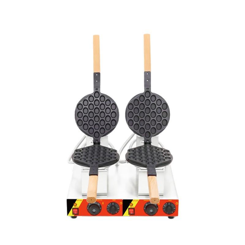 Smart Desktop Egg Waffle Maker: Non-stick, Constant Temp & Timer, Ideal for Street Food Stalls