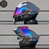 High Quality Motorcycle Helmet Dual Lens Flip Racing Helmet Knight Head Protector DOT Approved Casco Abierto De Moto Para Hombre