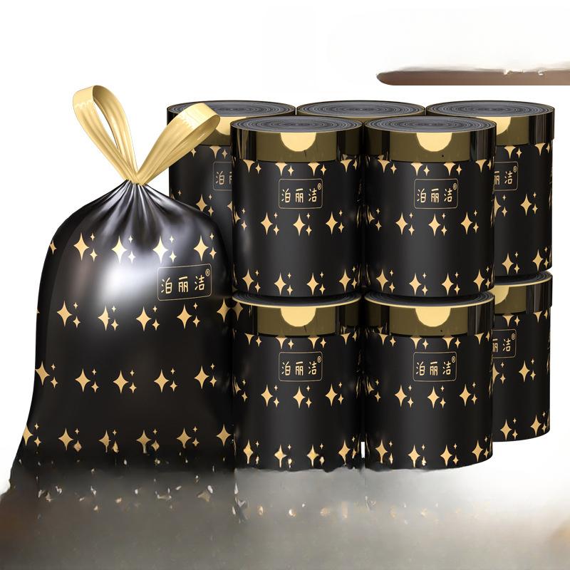 

100 мешков для мусора, мешки для мусора на шнурке, студенческие бытовые портативные бытовые утолщенные кухонные мешки для мусора Meteor 100 pieces