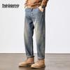 Mark Fairwhale Men's Retro Washed Straight-Leg Jeans