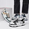 Herren Casual Skateboardschuhe Bedruckte Laufschuhe Joggingsneaker Schuhe für Studenten Übergröße