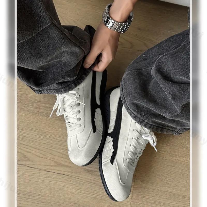Fashion Men's Casual Flats 2025 Autumn New Fashion Outdoor Non Slip Cross Tied Sneakers Lightweight Comfortable Vintage Vulcanized Shoes