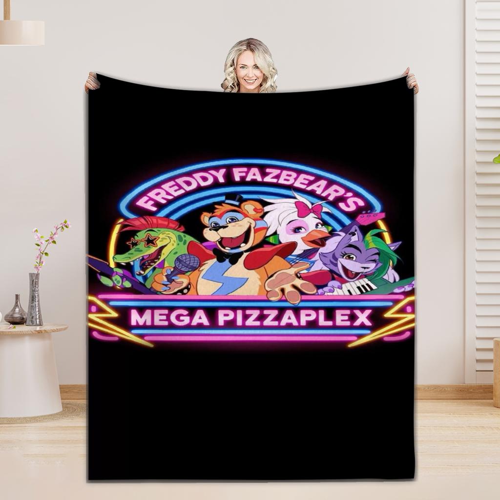 fnaf Blankets 5 N-Night. F-Freddy Print Flannel Blanket Quality Soft Warm Throw Blanket Winter Kids Couch Bed Fluffy Bedspread