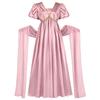 Regentenstil Kleid, elegante Ballonärmel fließender langer Rock, Damen Retro Palast Ball Kostüm, geeignet für Rollenspiele und Mottopartys