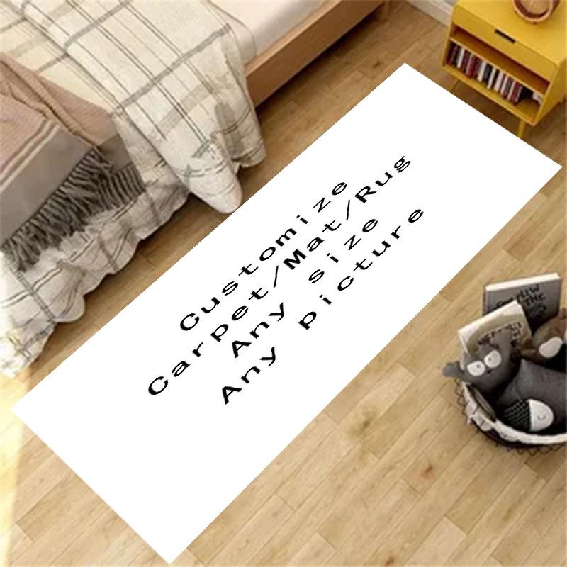 Custom Carpet Rug Printed Rectangle Area Rugs for Adult Yoga Mats Living Room Decorative Dropshipping Personalized Doormat 40x60cm