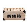 OUNONA Piggy Bank Natural Paulownia Wood Shinto Good 500 Yen Coin Offering Box Souvenir Luck!
