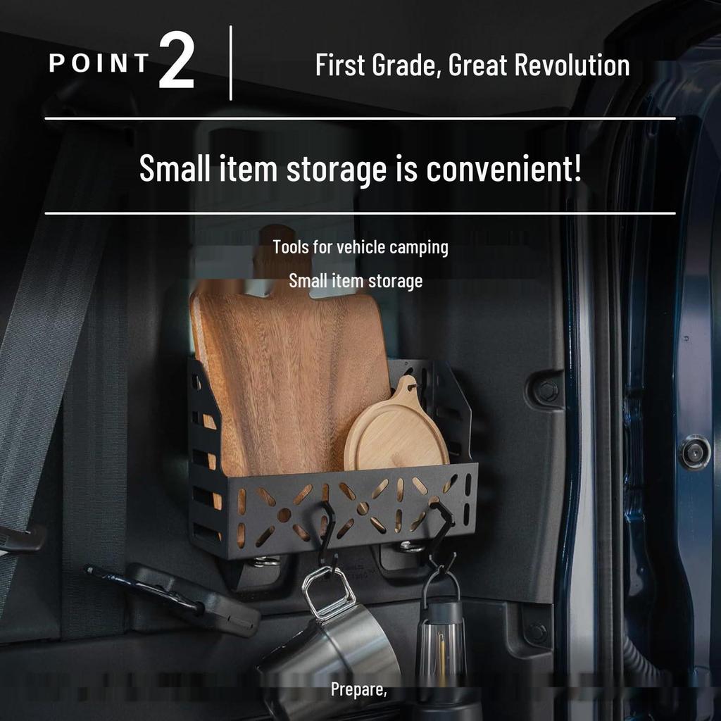 Kovový úložný koš pro 5dveřový JIMNY 2024 Zadní kufr/Úprava okna