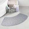 Curved Bath Mat Corner Bath Mat Non-slip Bath Mat Absorbent Washable Suitable For Shower Room And Laundry Room