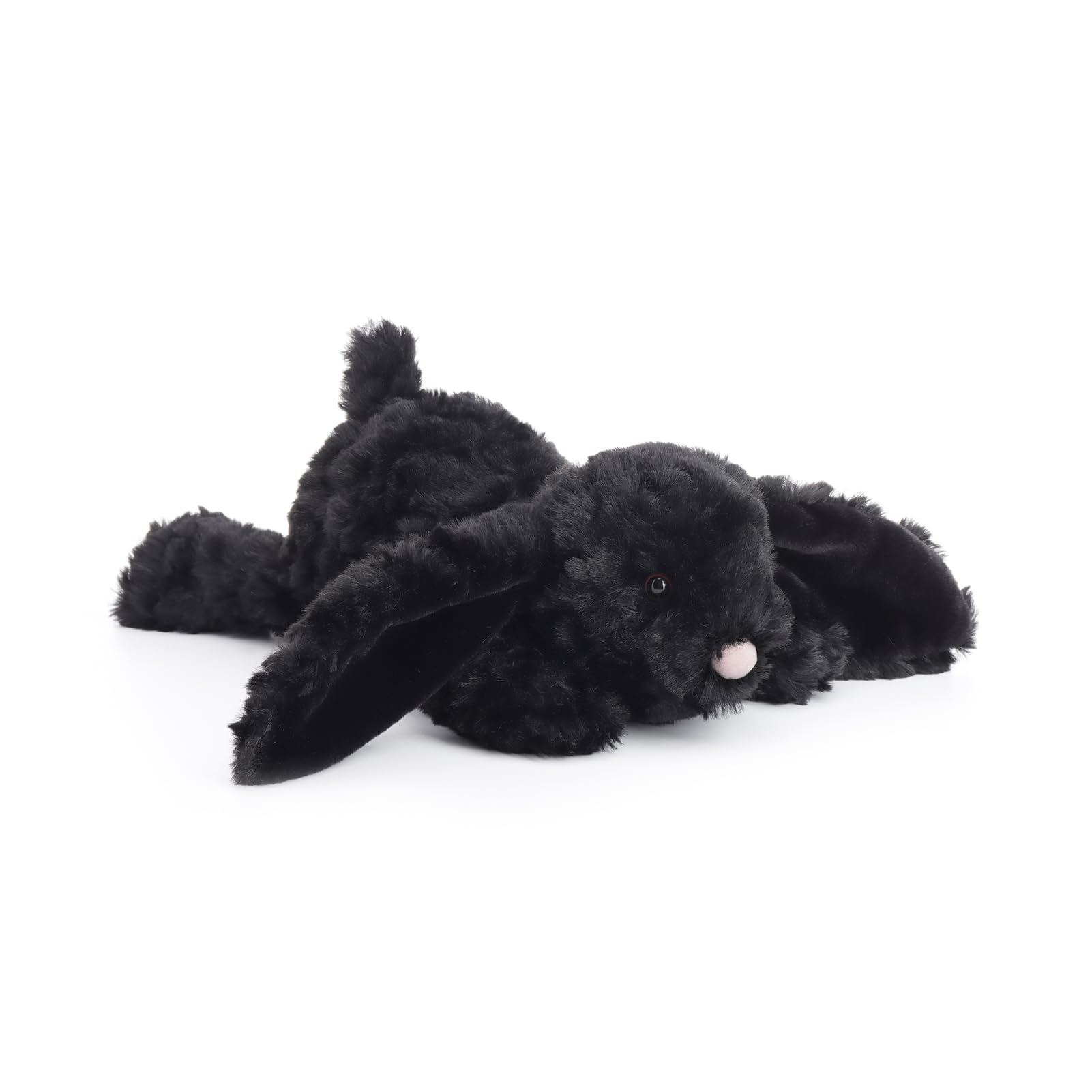 

Apricot Lamb Black Sleeping Bunny Plush Toy for Soft and Fluffy Black Sleeping Bunny for Girls and 32cm Kids, Cute, Boys, чёрный