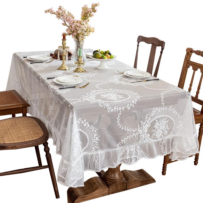 French Pastoral Lace Tablecloth: Fresh, Decorative, & Beautiful Style