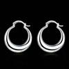 1 Pair Classic Hoop Earrings-Minimalist Geometric Design, Premium Textured Plating |/Daily Accessories/Affordable Luxury Jewelry