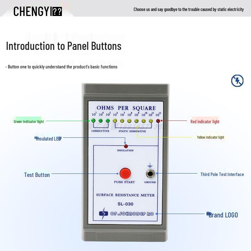 SL-030 Surface Resistivity Tester - Anti-static ESD Impedance Detector
