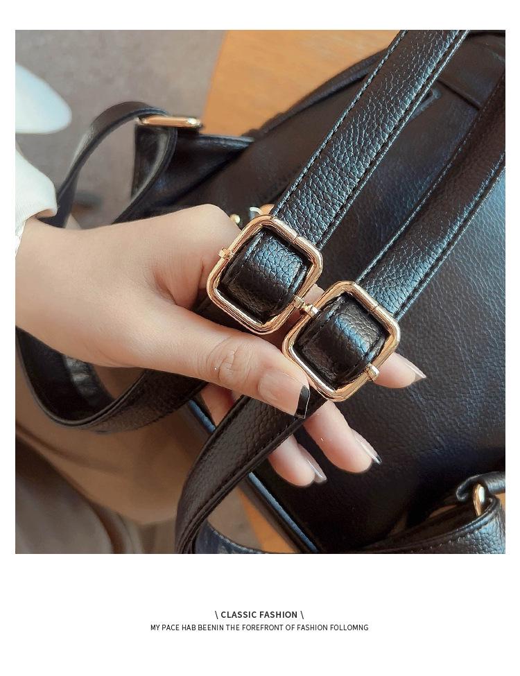 2025 Autumn/Winter Women's Fashion PU Embossed Trendy Backpack