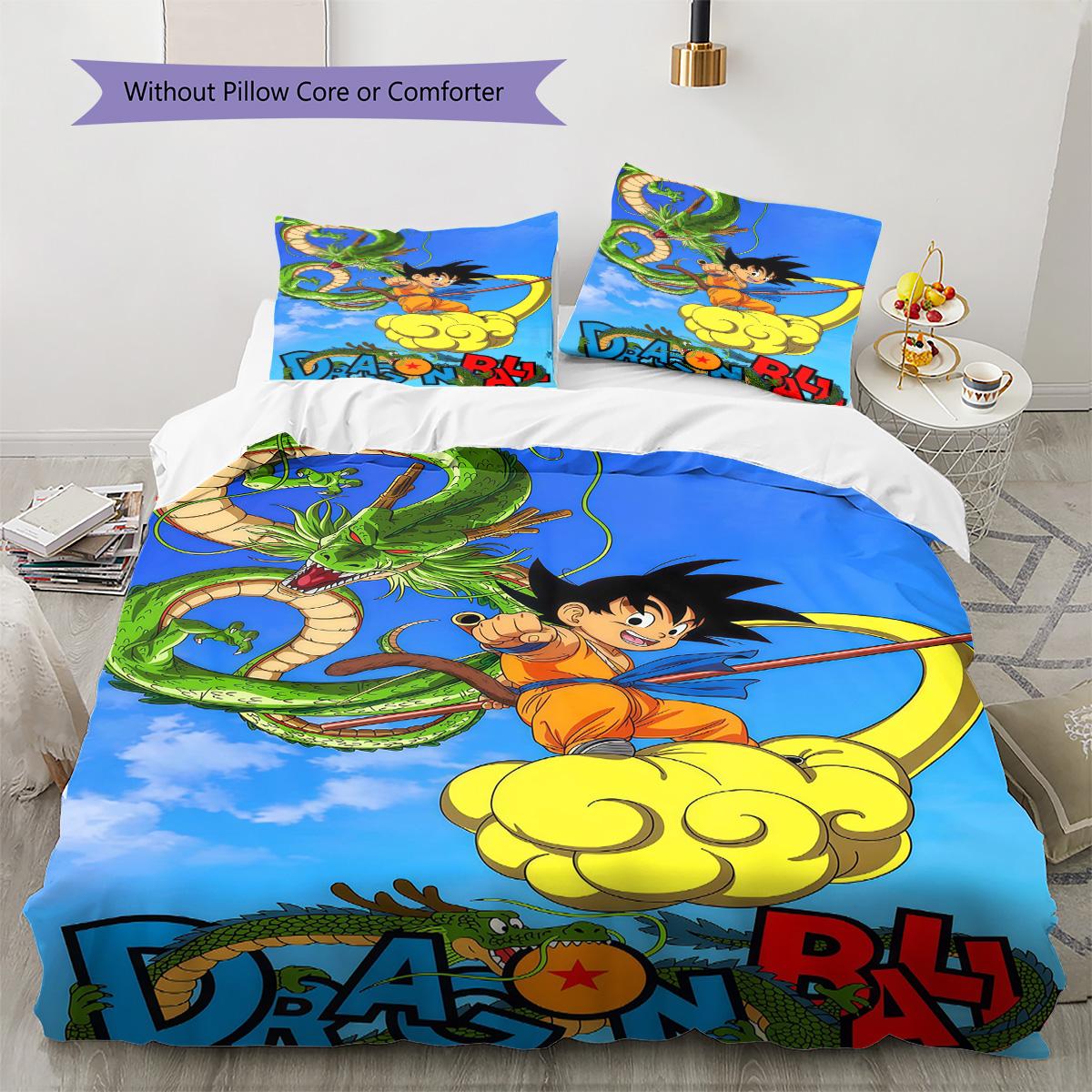 

Dragon Ball Fantasy Bedding Set Soft Duvet Cover Lightweight for Home Bedroom 135x200cm