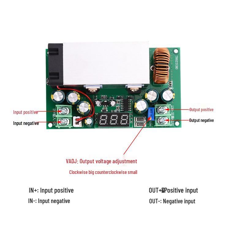 DC1 Einstellbares 200W Hochleistungs Synchroner Abwärtswandler Modul