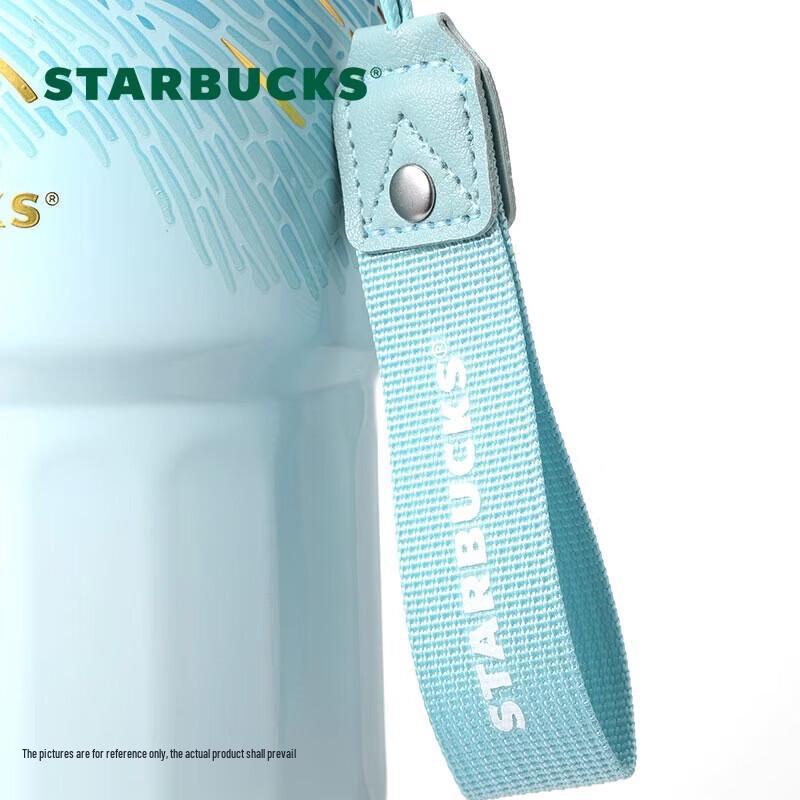Starbucks Micro Blue Rhythm Dual-Drink Coffee Tumbler 445ml