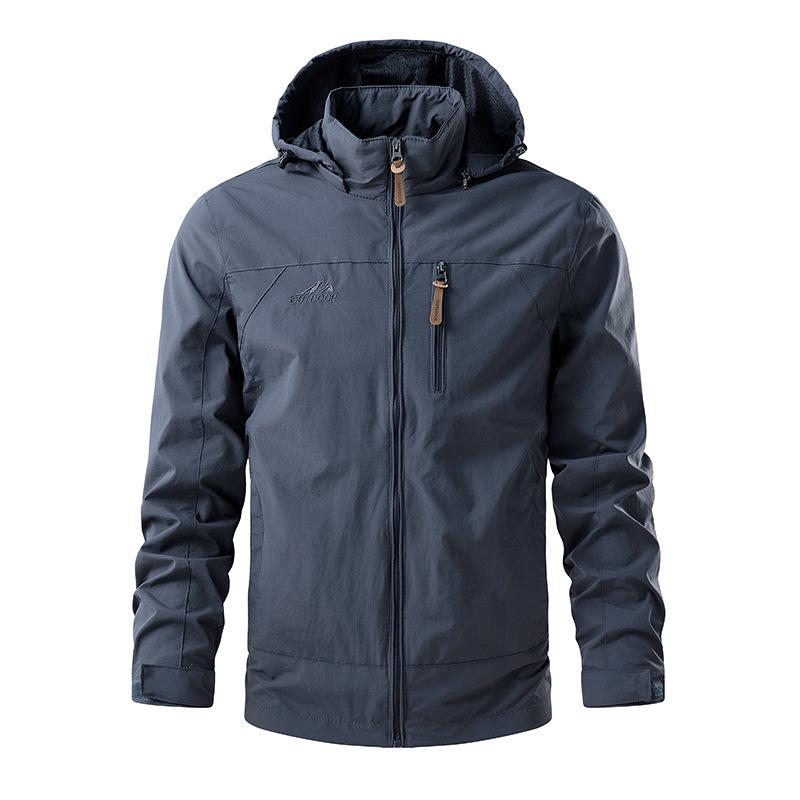 Men's Lightweight Windproof & Waterproof Jacket - Spring/Autumn Casual Breathable Windbreaker