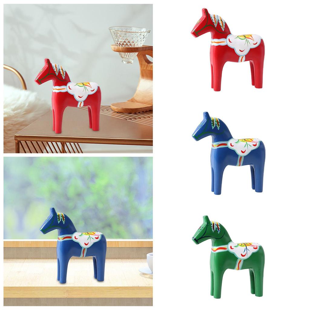 Dalecarlian Horse Statue Novelty for Housewarming Gift Memento Home Decor