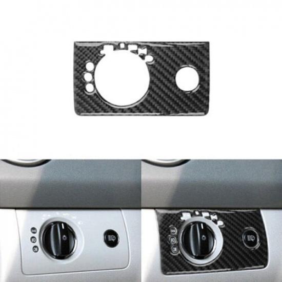 Carbon Fiber Headlight Control Type A Cover Trim For Mercedes Benz M Class 06-11
