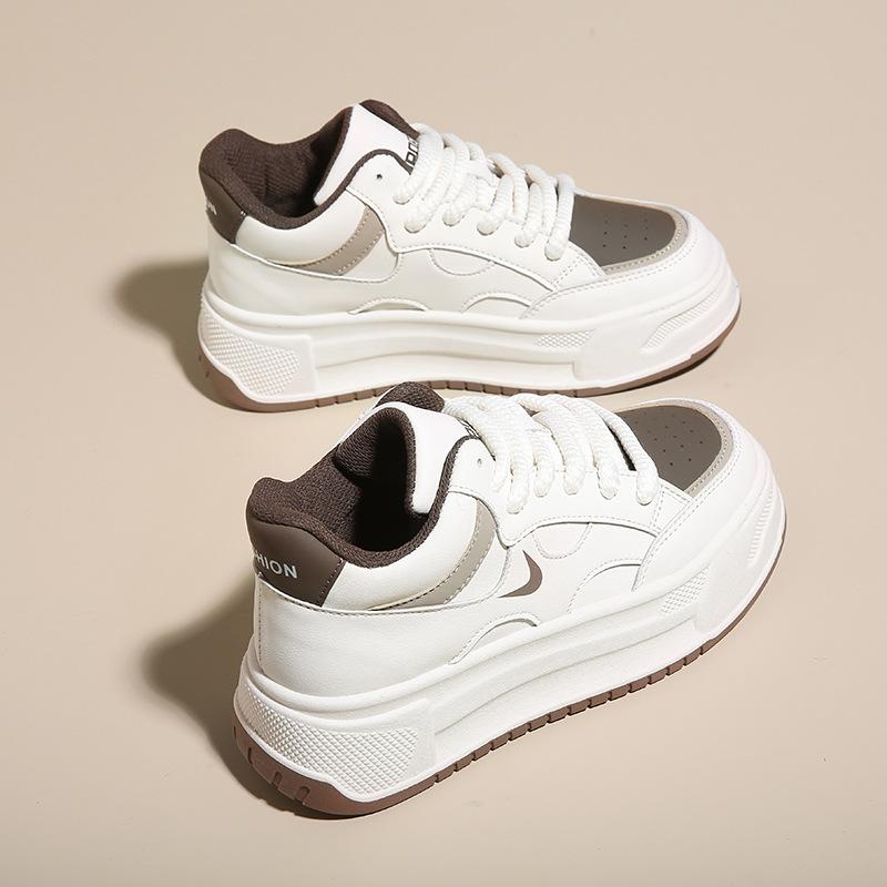 

Весенние новые инс дышащие маленькие белые туфли женские студенческие универсальные увеличивающие рост повседневные спортивные кеды женские C 40 бежевый